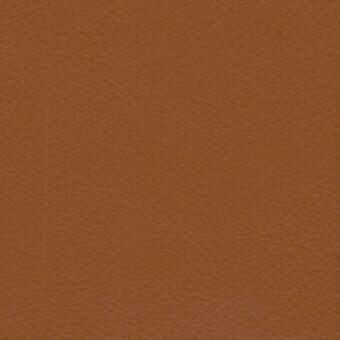 Tanned leather texture sample, medium brown, fine grain with subtle mottling and matte finish; imprinted text “turri > leather cat. lh > 281p a”.